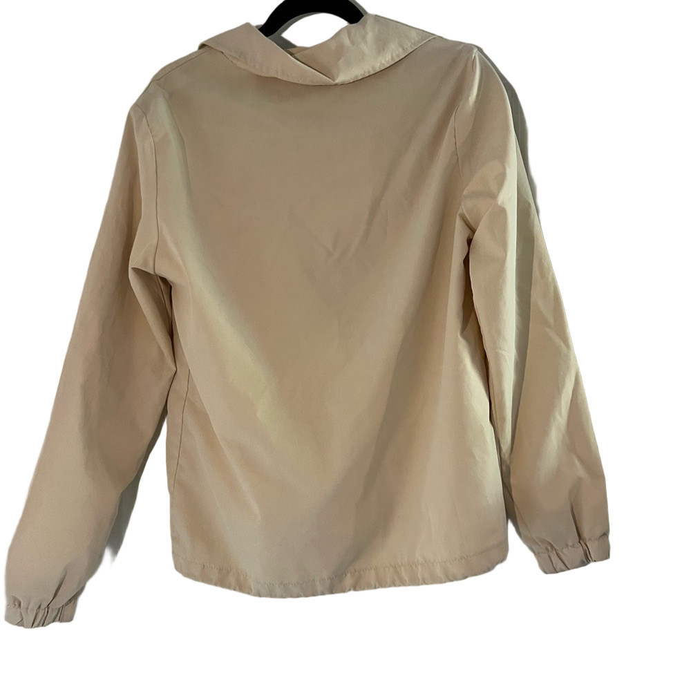 Boohoo Man Official Branded Cream Woven Coach Jacket - Picture 5 of 7